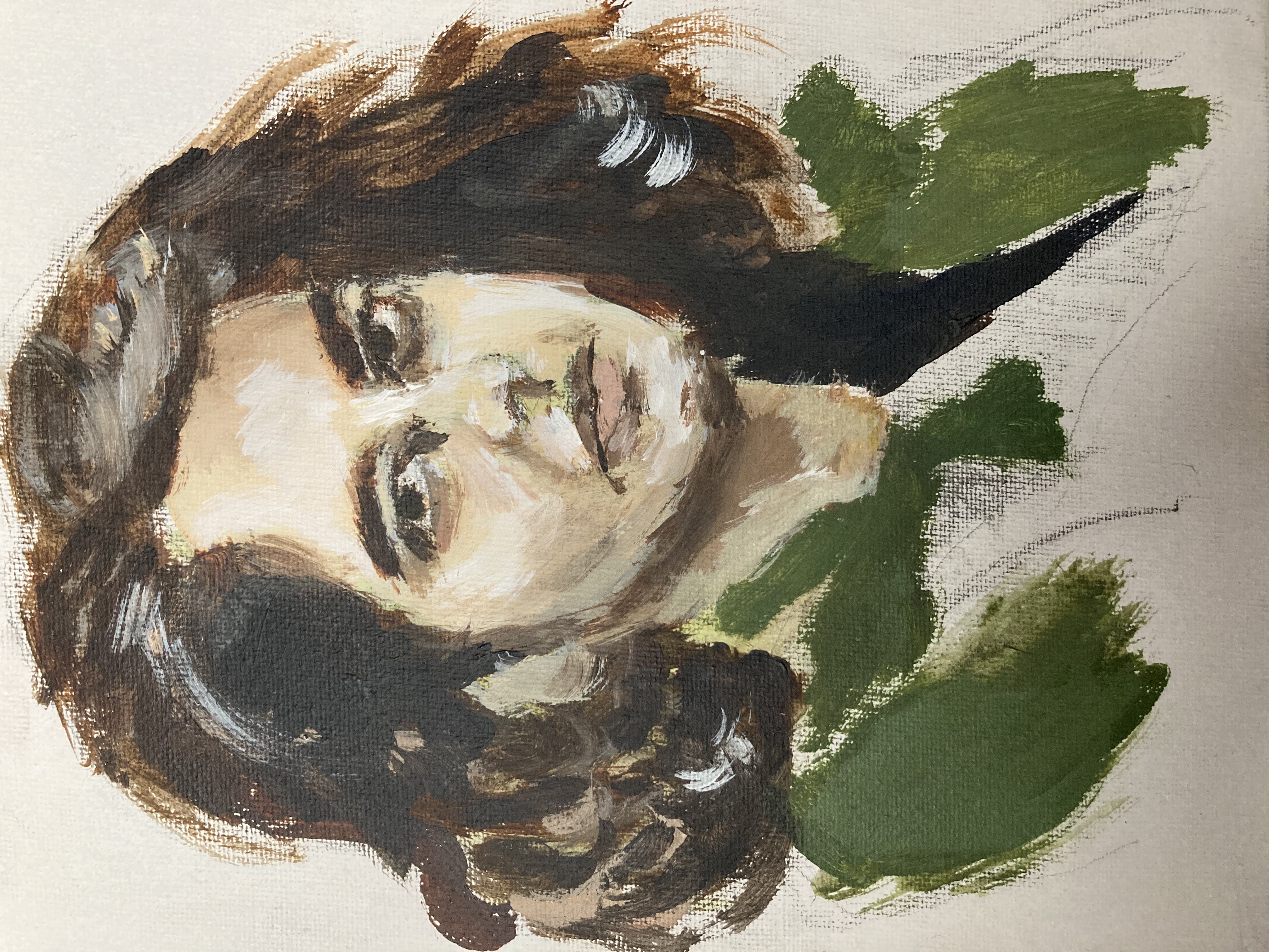 Self-portrait in Green - Artwork