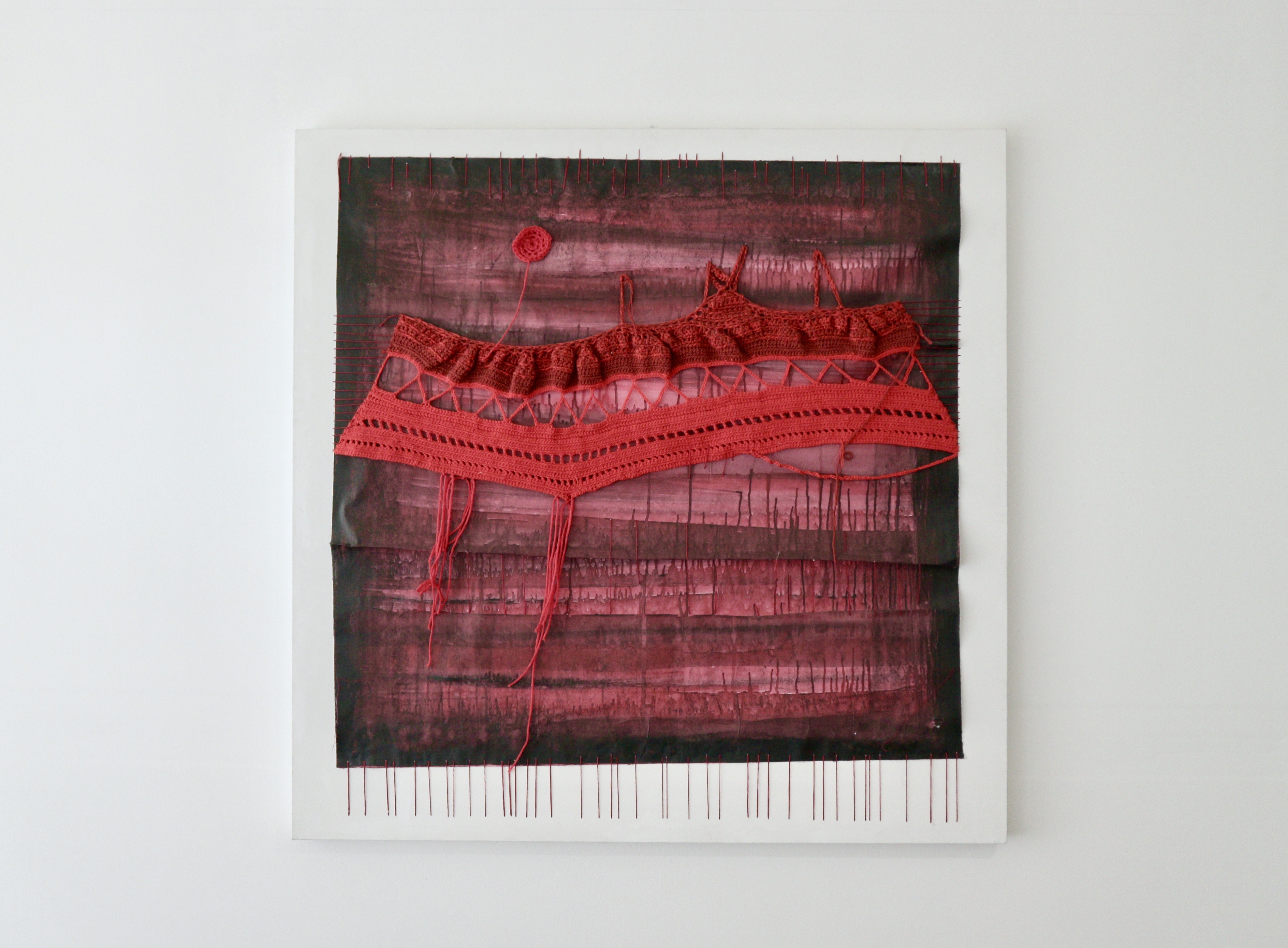 Pensiero paesaggio - in rosso - Artwork