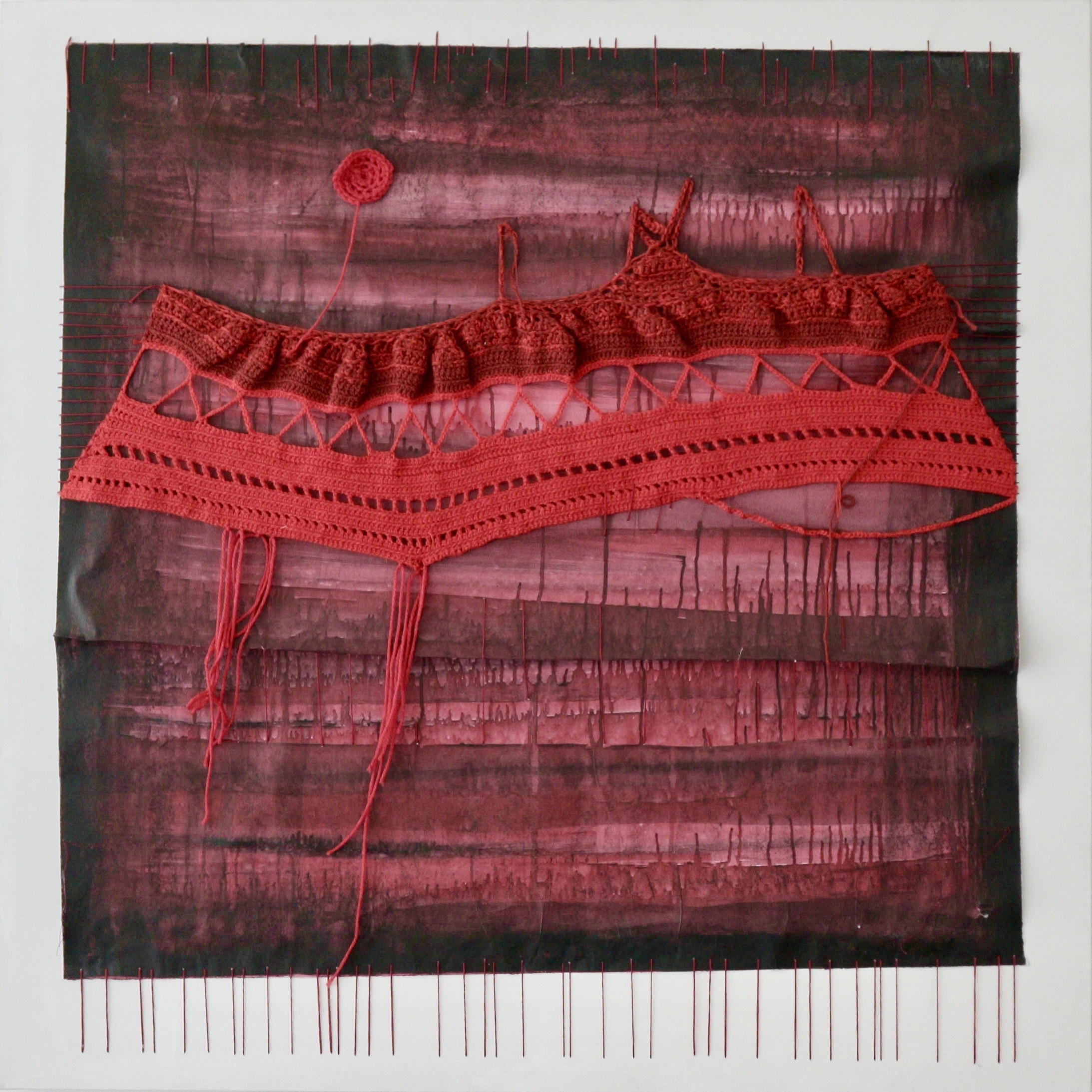Pensiero paesaggio - in rosso - Artwork