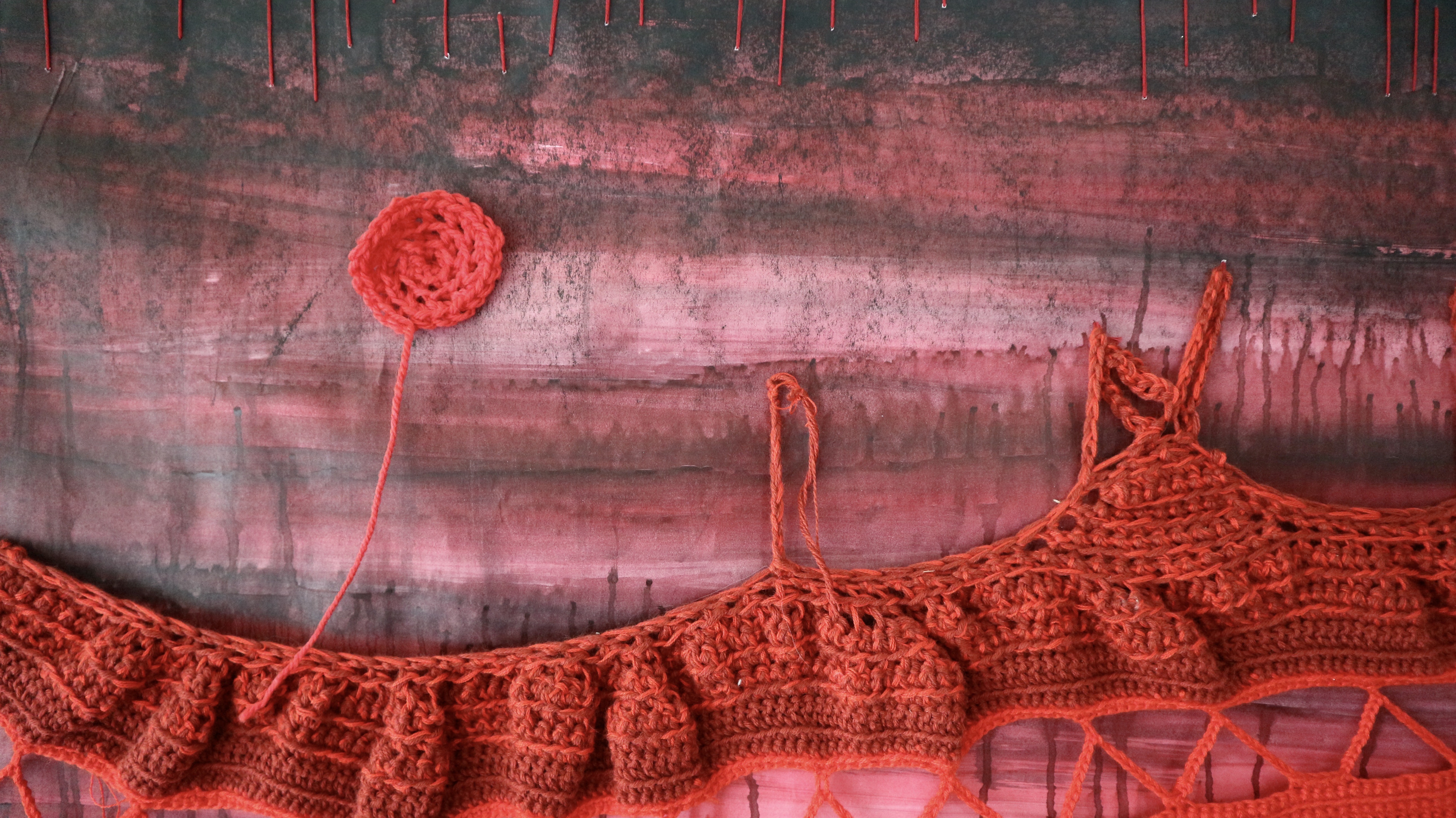Pensiero paesaggio - in rosso - Artwork