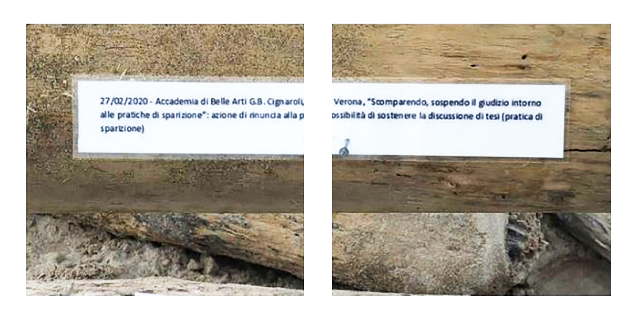 Scomparendo sospendo il giudizio intorno alle pratiche di sparizione - Artwork