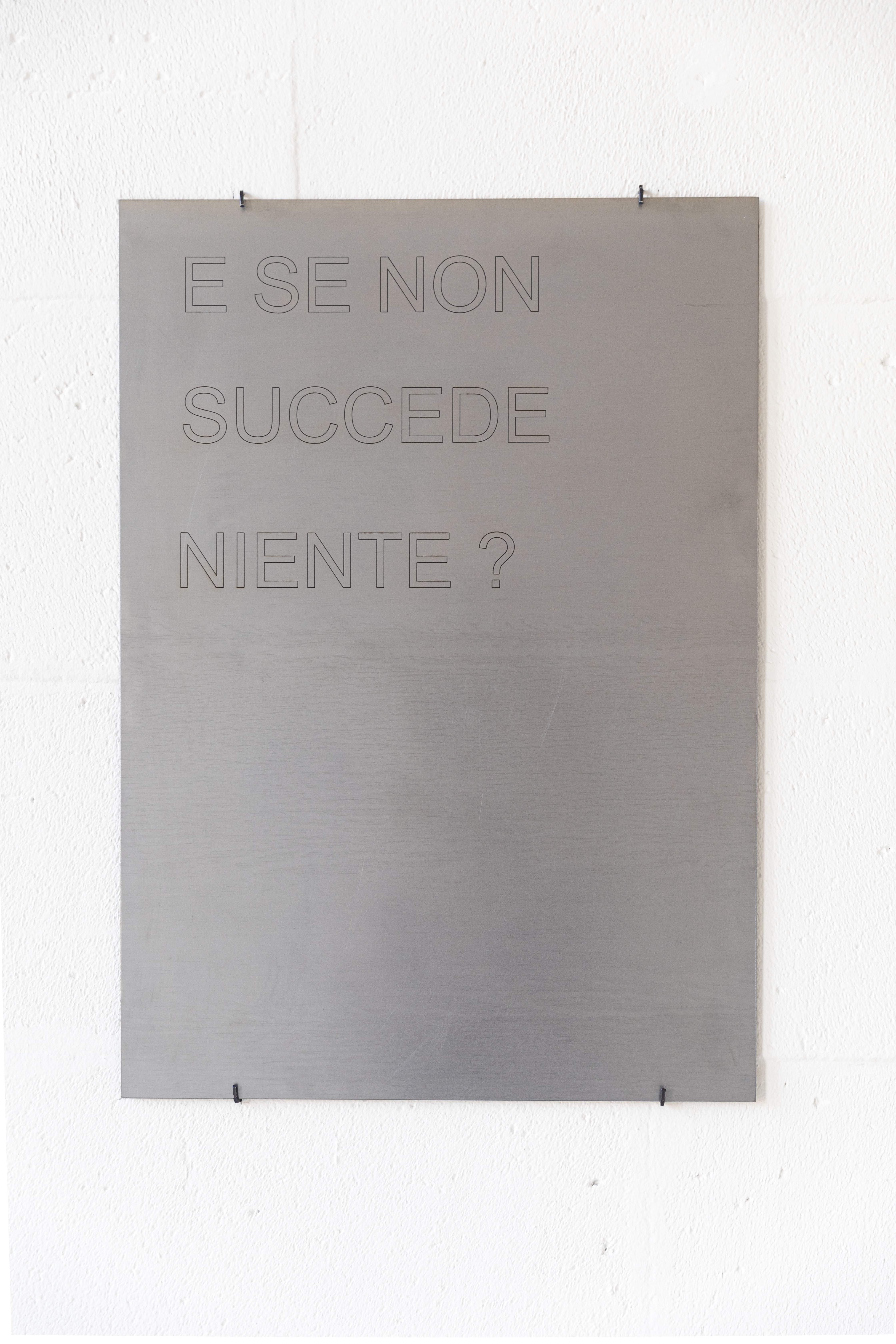 E SE NON SUCCEDE NIENTE? - Artwork
