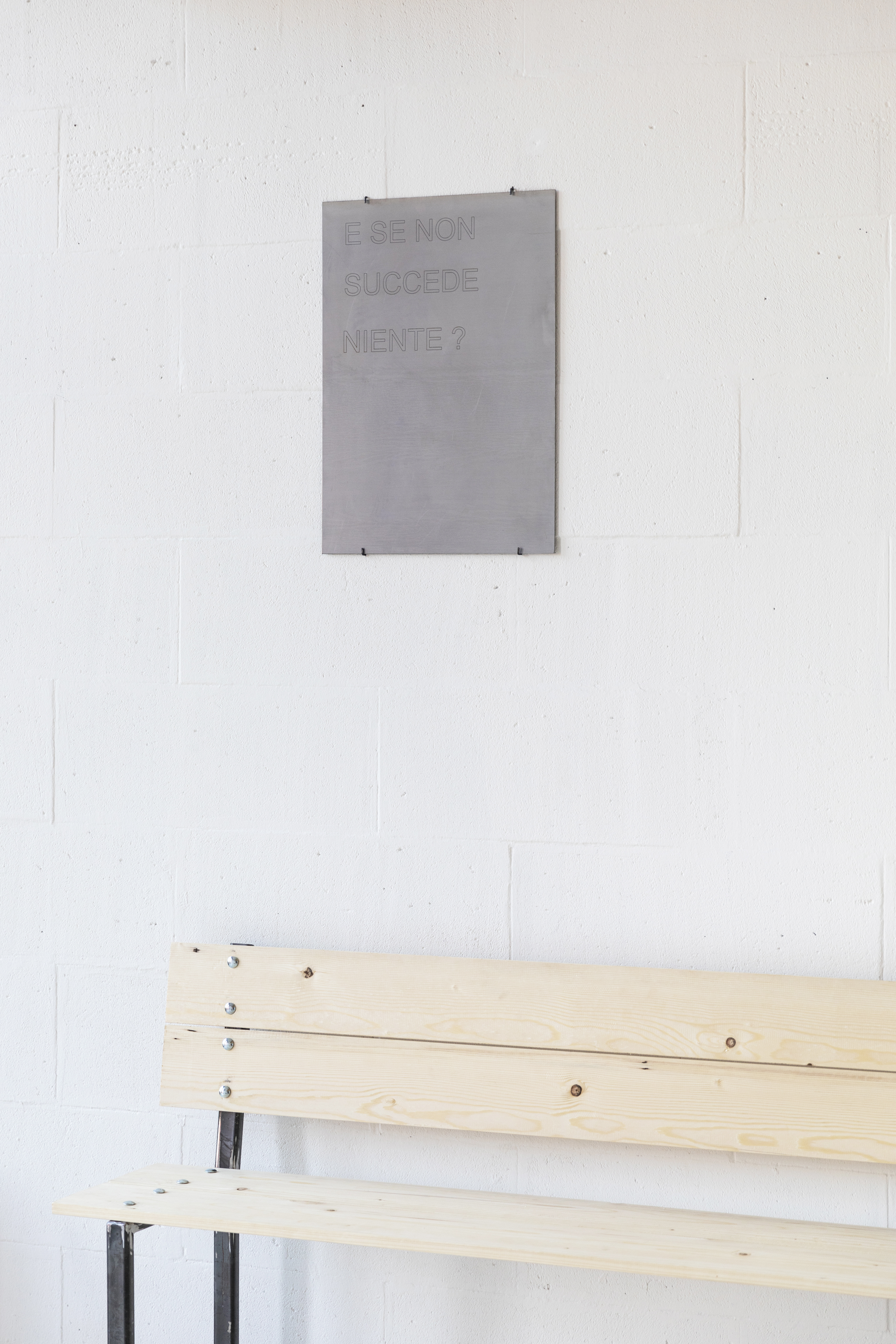 E SE NON SUCCEDE NIENTE? - Artwork