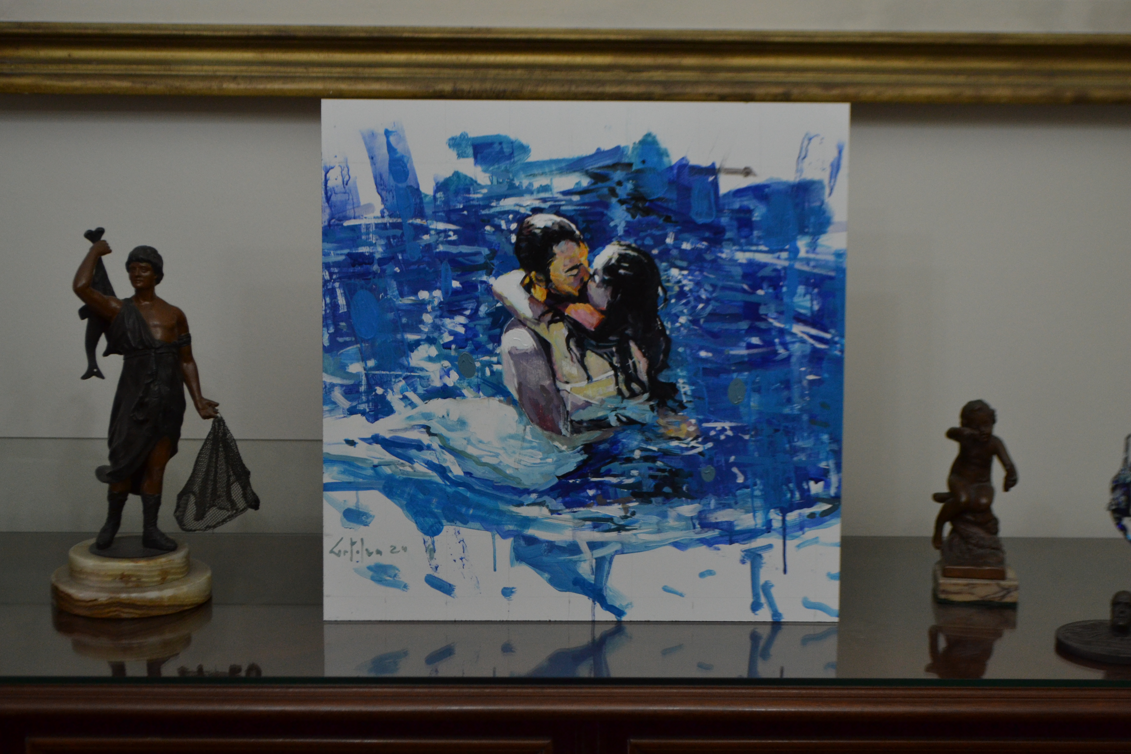 Hug in blue - Artwork