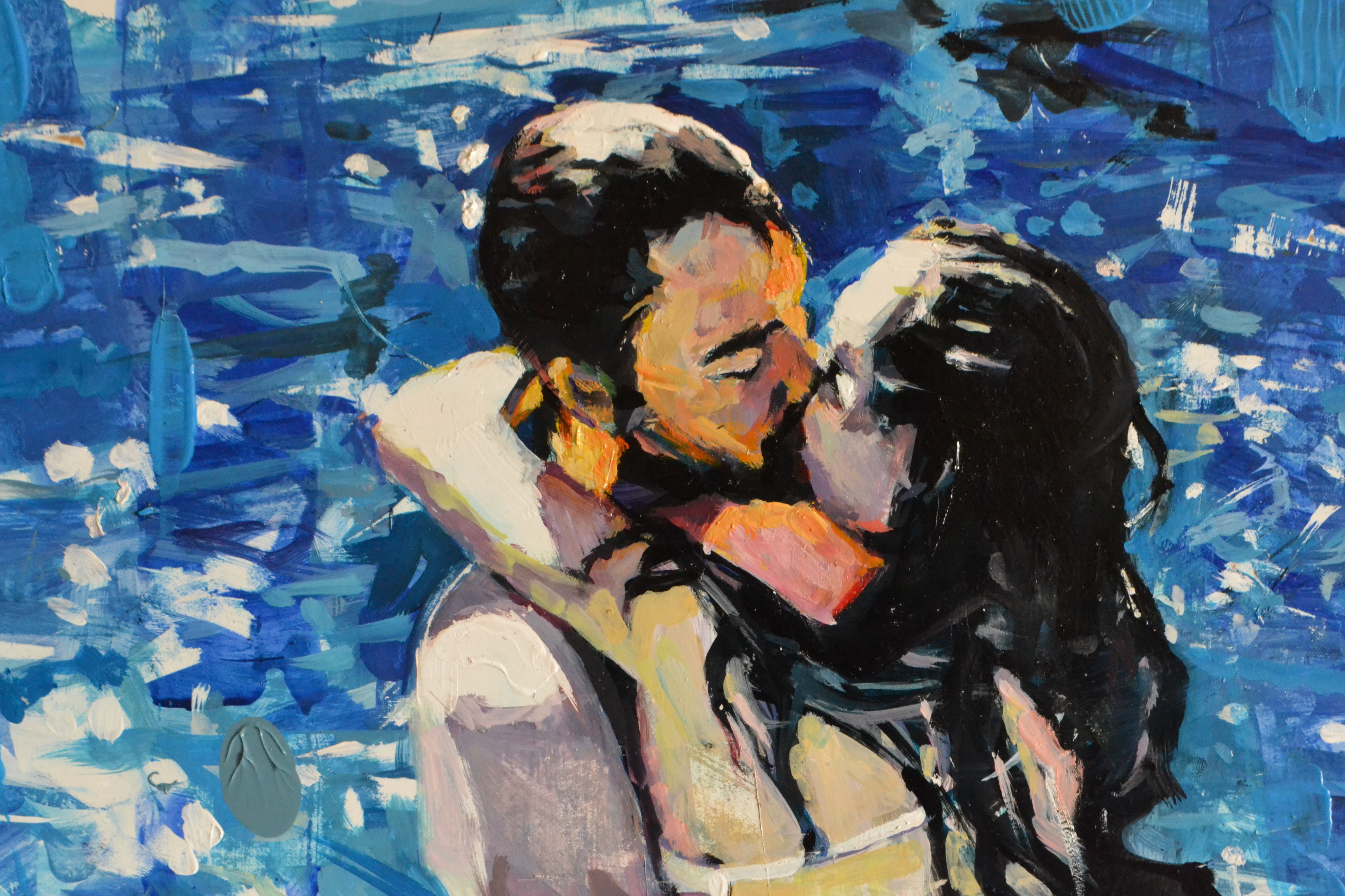 Hug in blue - Artwork