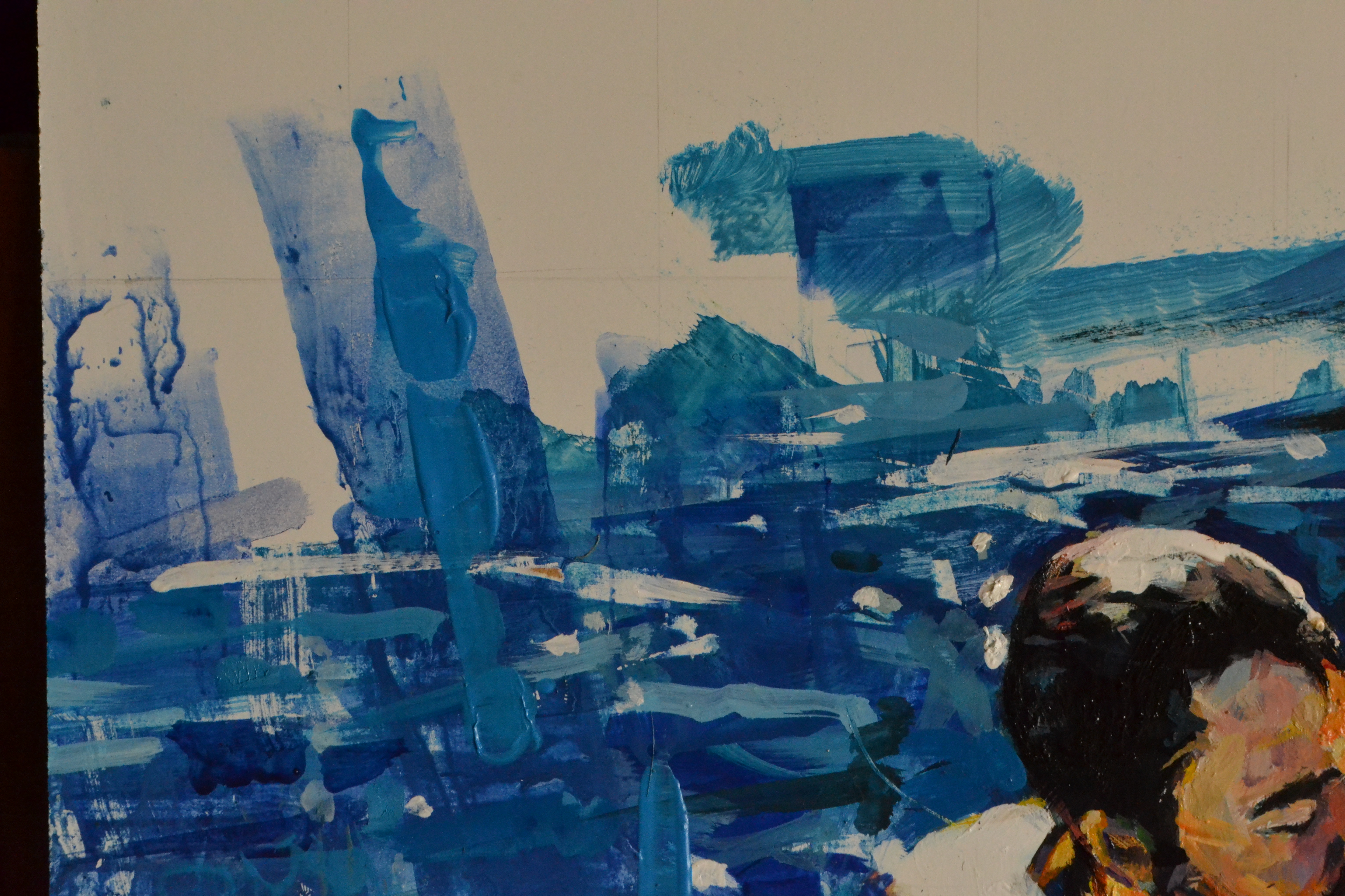 Hug in blue - Artwork