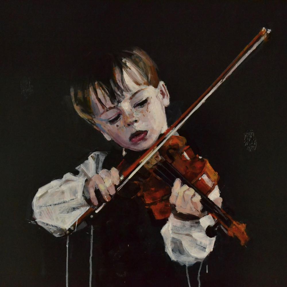 The boy and his violin - Artwork