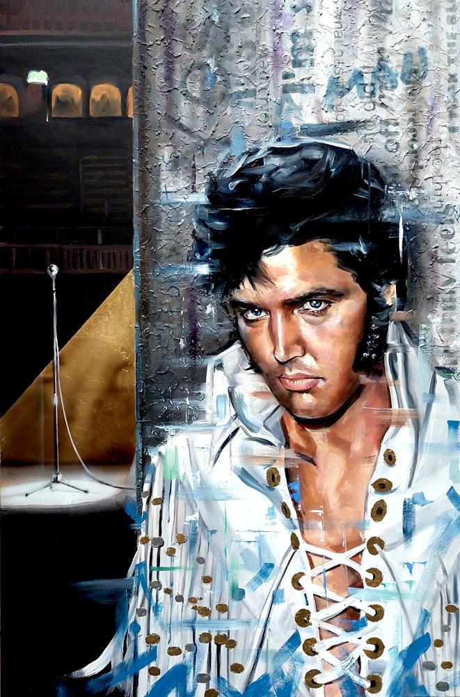 "Elvis has left the building" - Artwork
