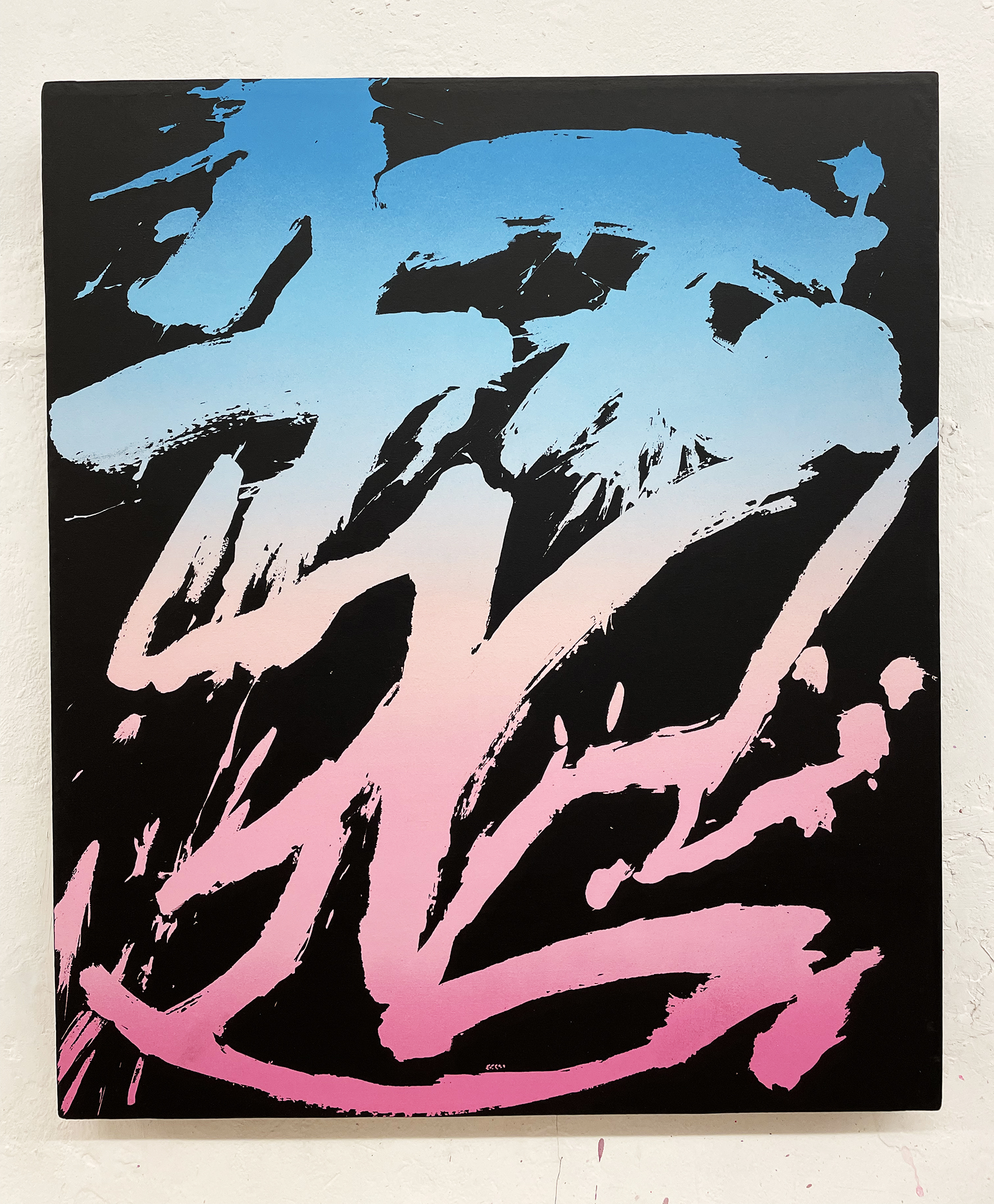 Imprint painting #8323, 2023, tecnica mista su tela, 60x70cm, - Artwork
