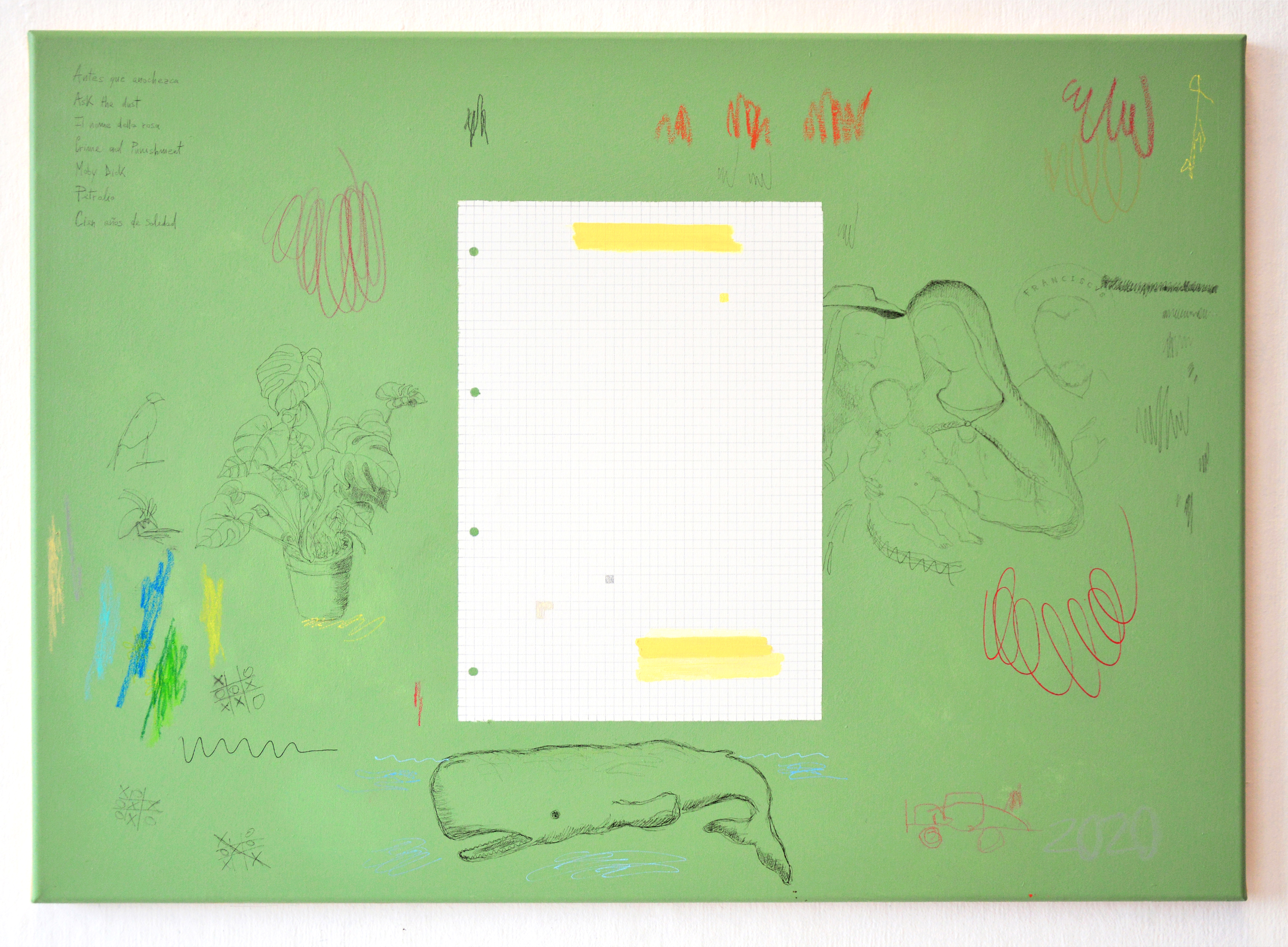 We used to draw on the table (Moby Dick) - Artwork