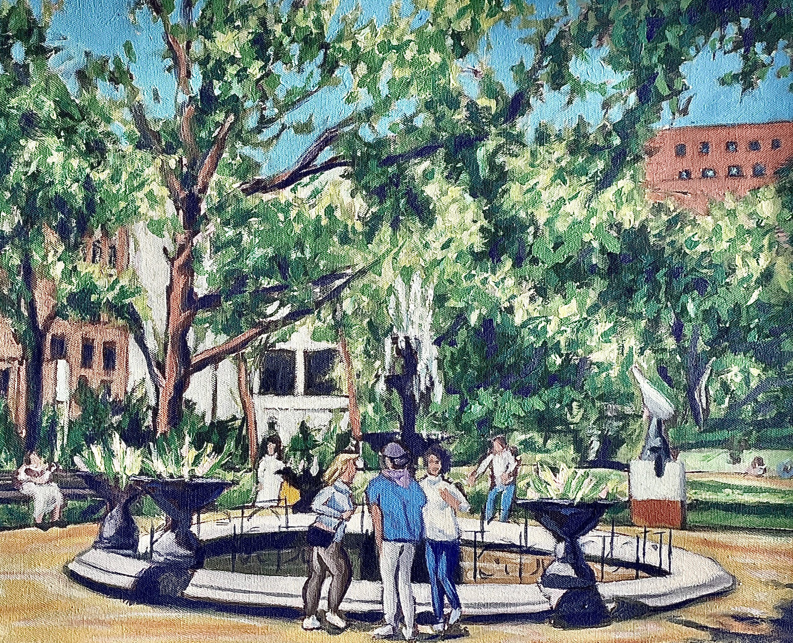 Fountain Scene - Artwork