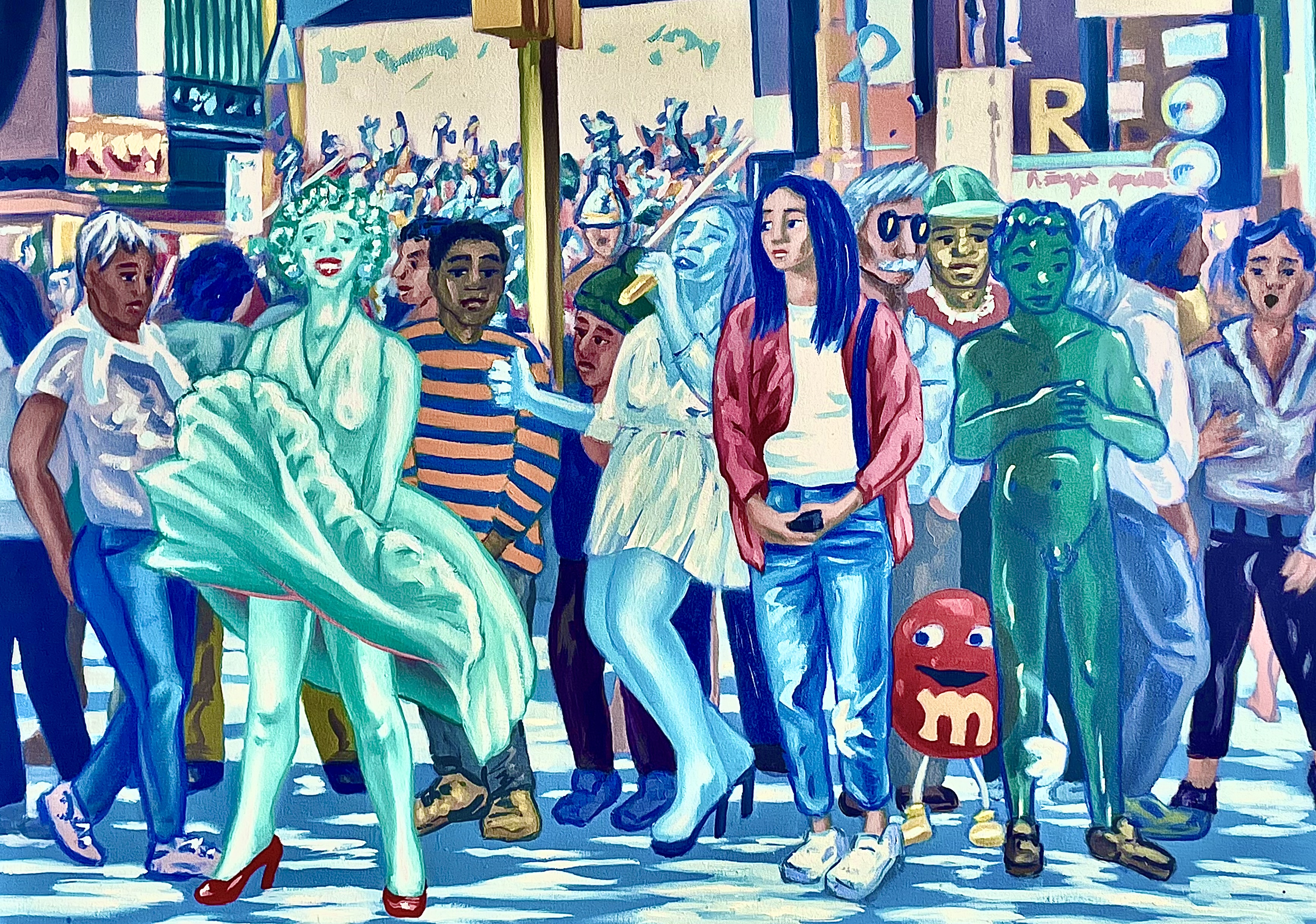 Time Square with Marilyn Monroe  - Artwork