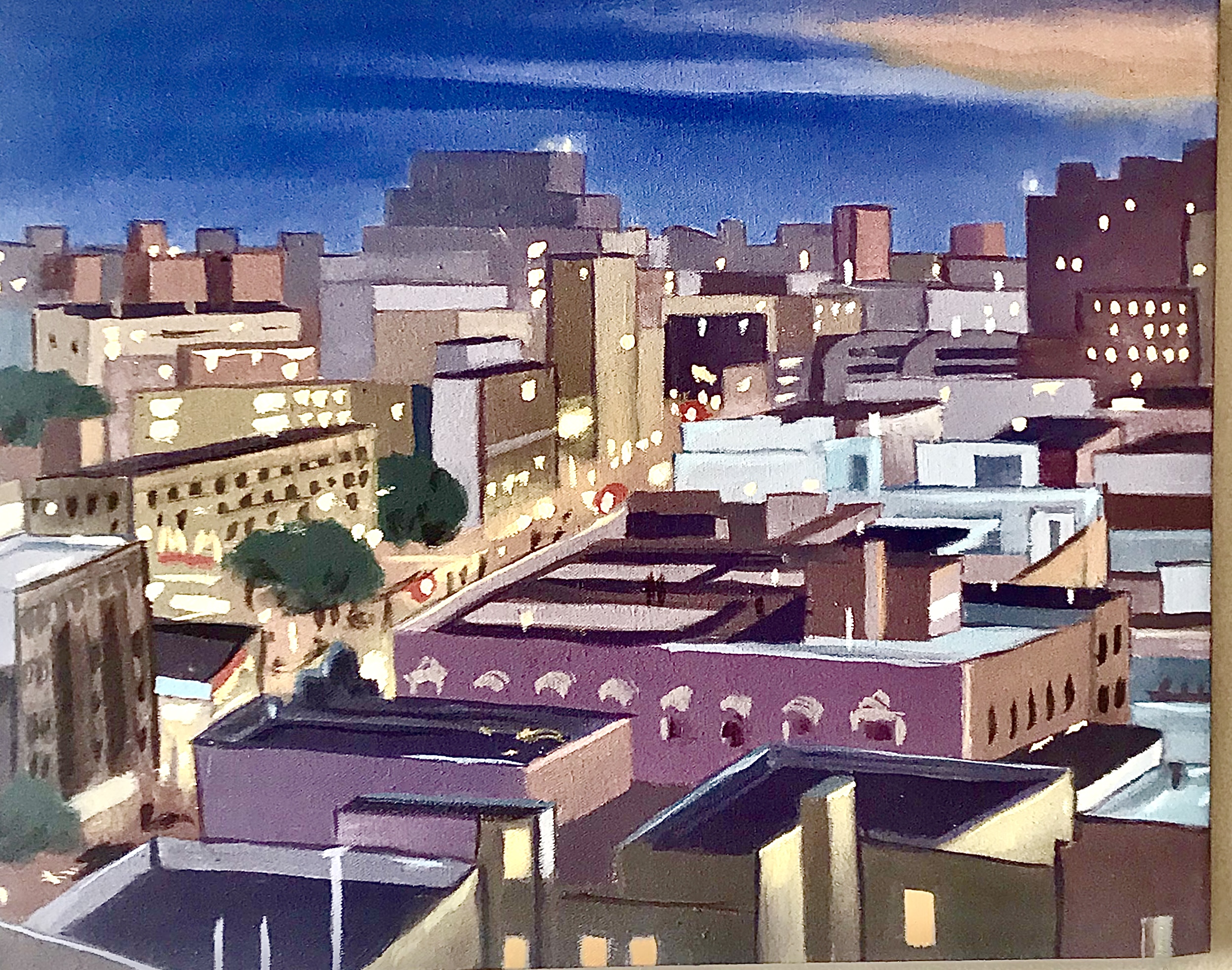 Uptown artwork for sale Artist William Jefferson Art investment Artsted