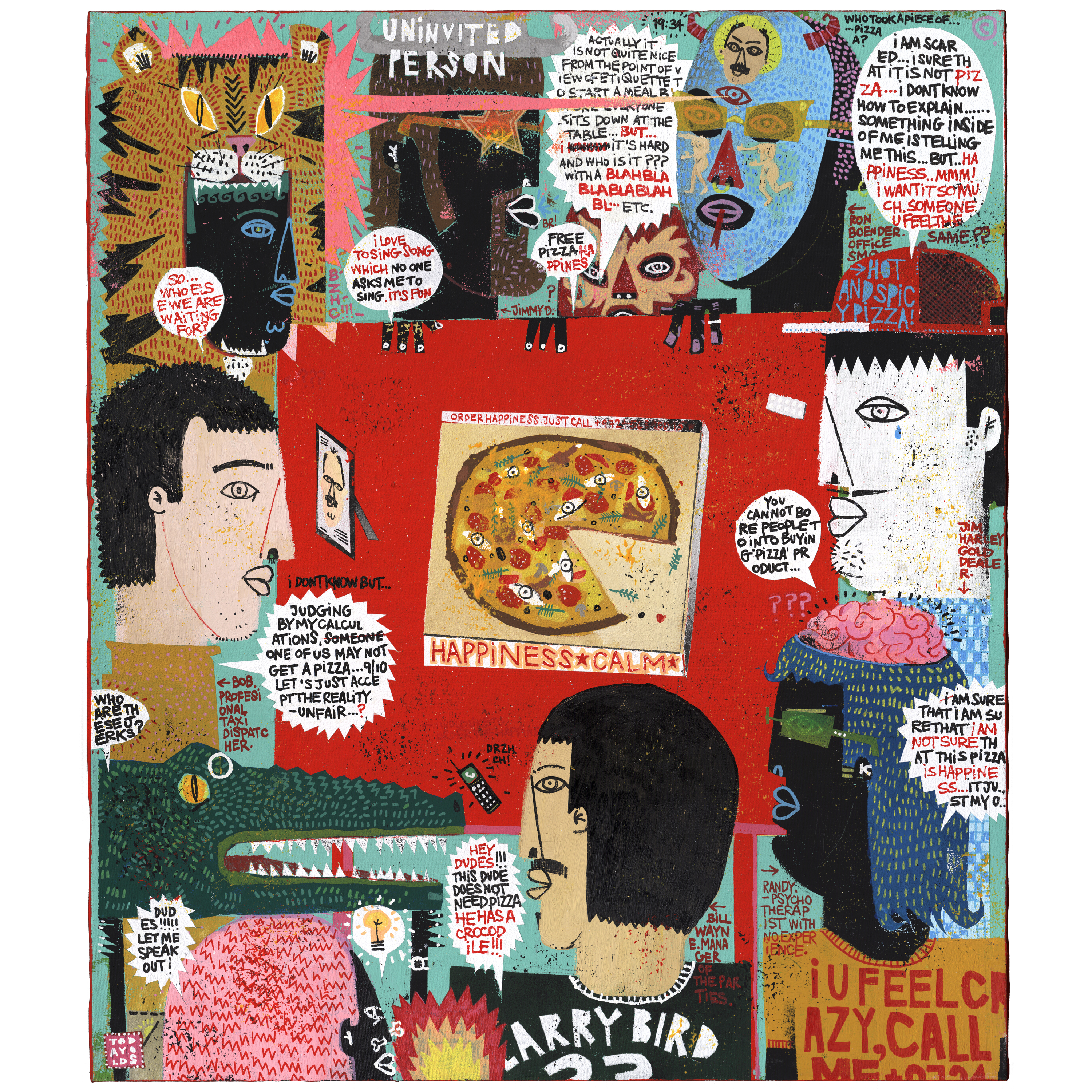 ONE PIZZA FOR ONE PARTY - Artwork