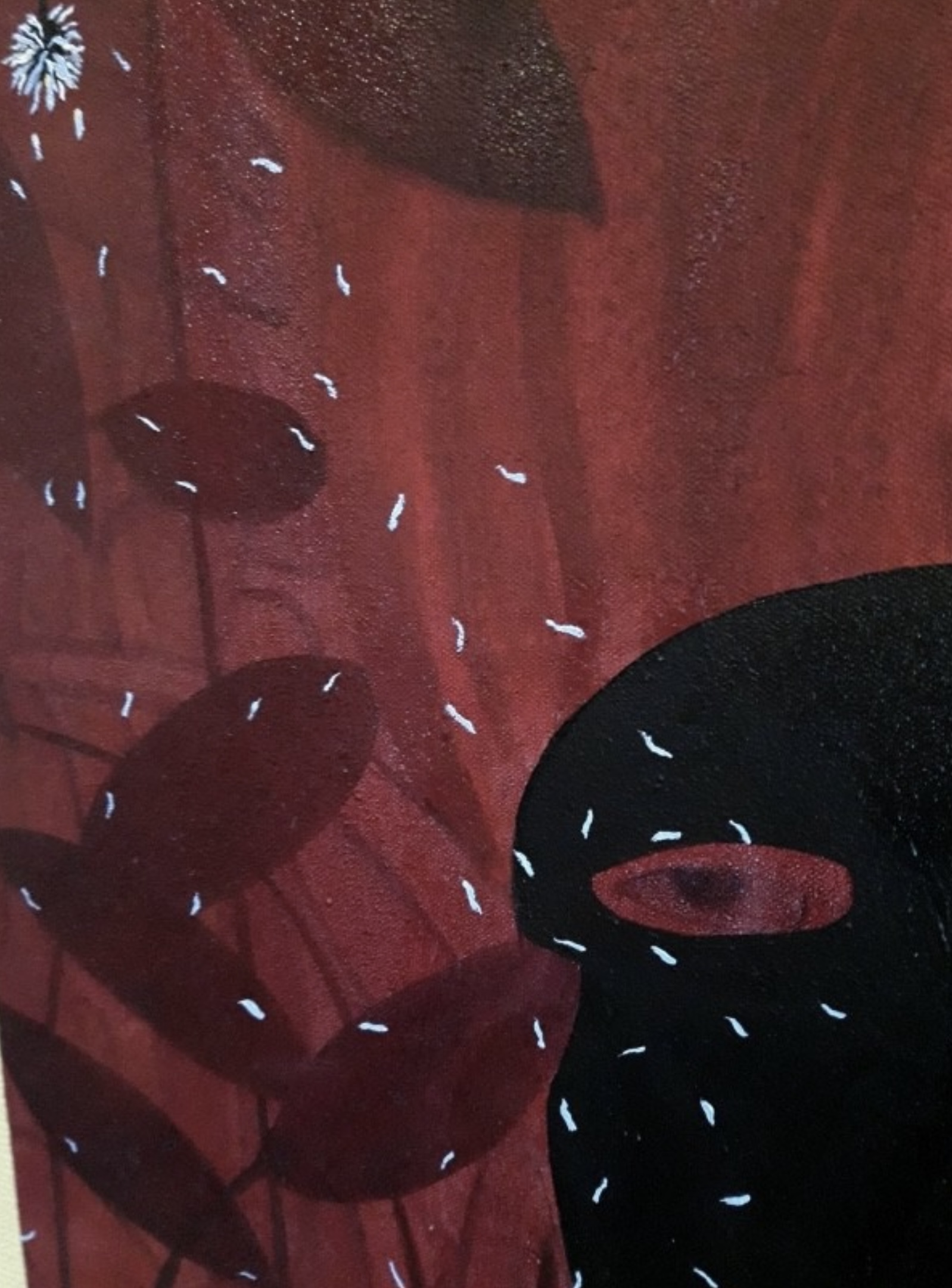 Masked Warrior in Red - Artwork